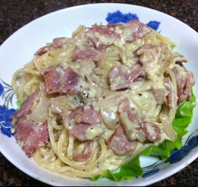 超简单的奶汁培根意面Carbonara