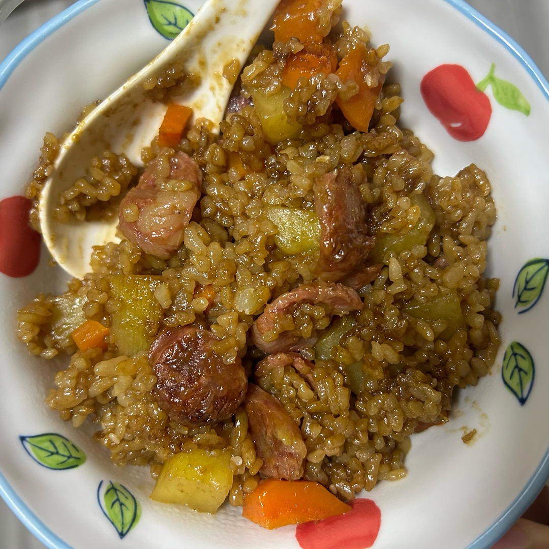 香绝了❗❗吃了还想吃的土豆腊肠焖饭❗❗