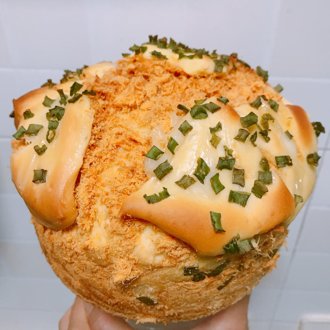 肉松手撕面包—超软会爆浆的面包哟