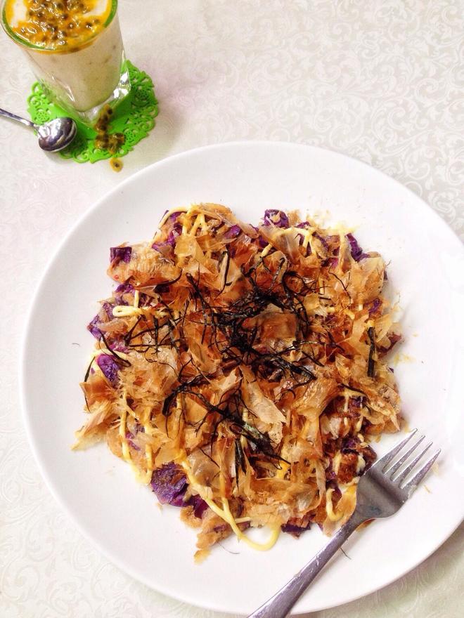紫甘蓝泡菜煎饼一一超快手美食的做法