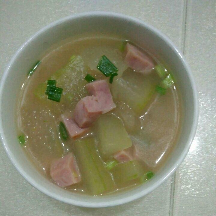 窦小涵做的火腿冬瓜汤