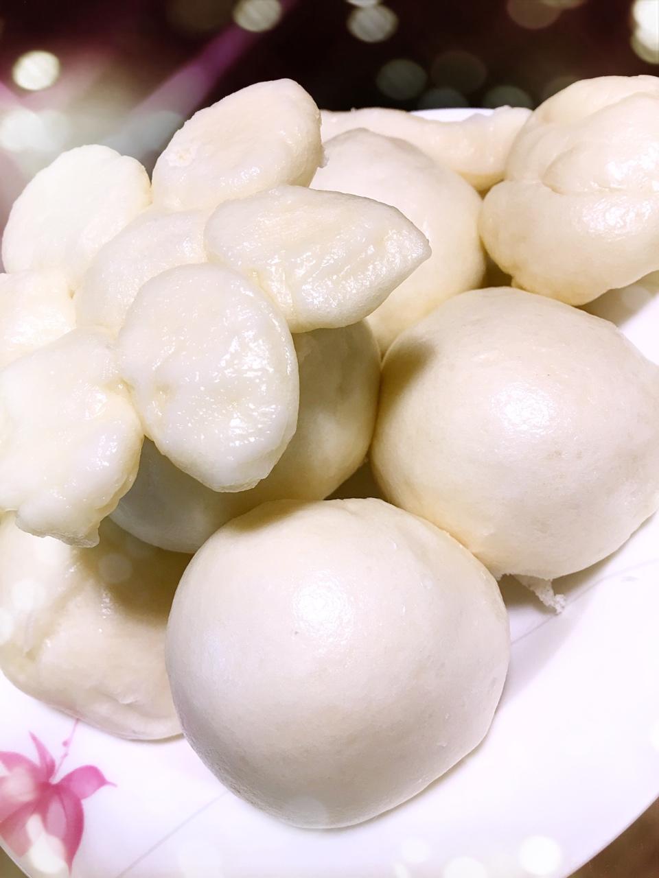 纯手工奶香馒头【无泡打粉，无添加】