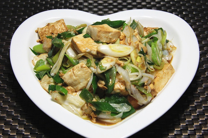大葱烧豆腐