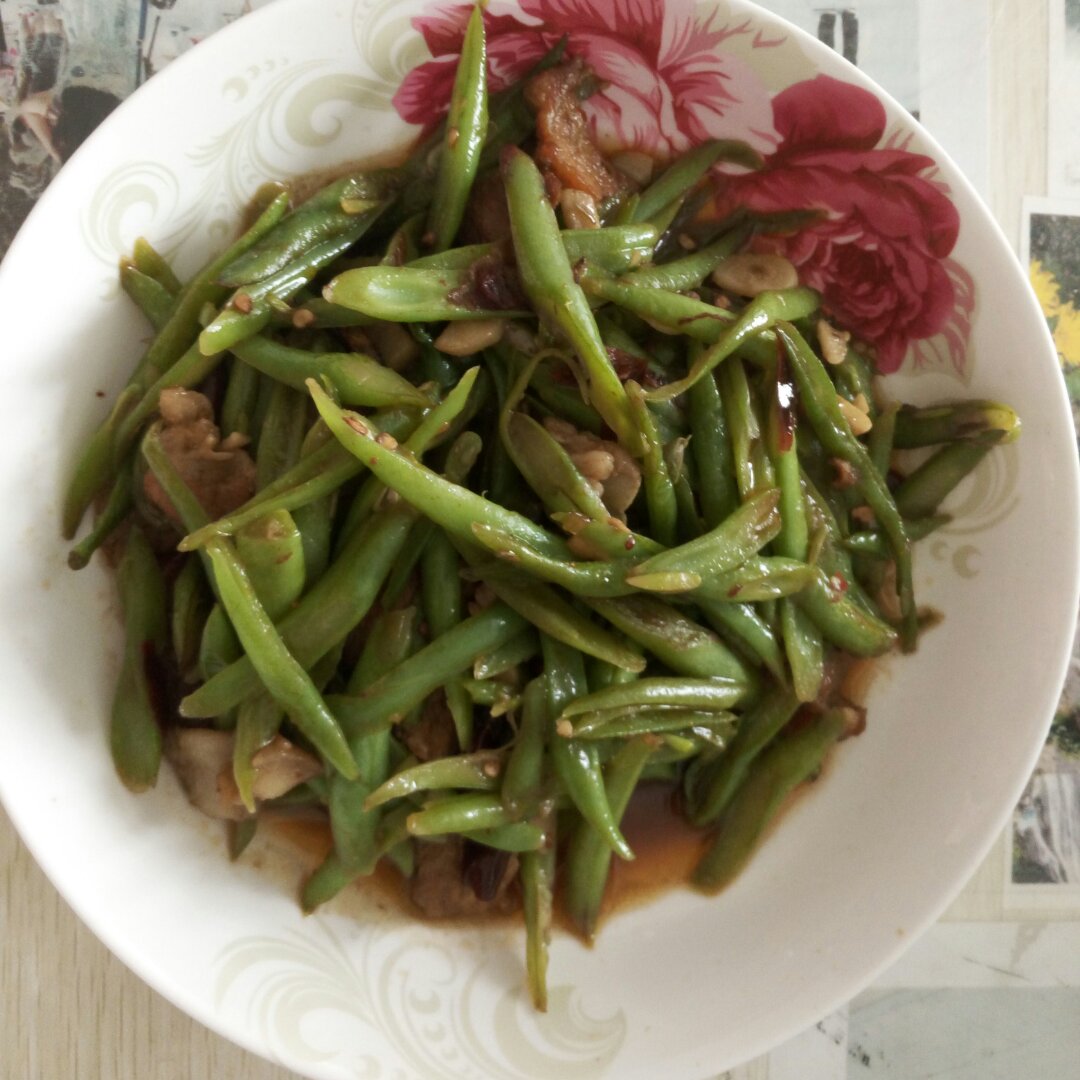 炒四季豆丝~