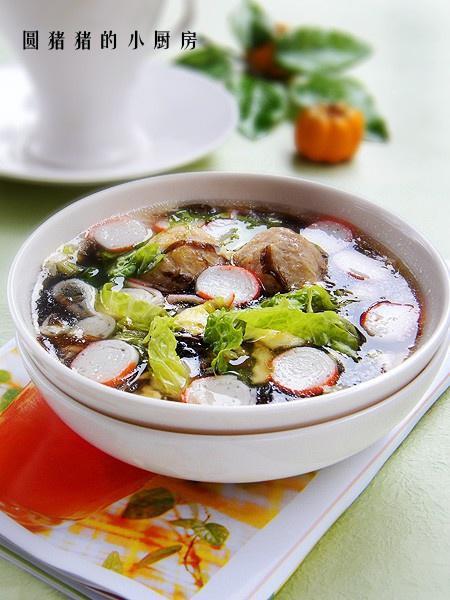贡丸虾皮紫菜汤的做法