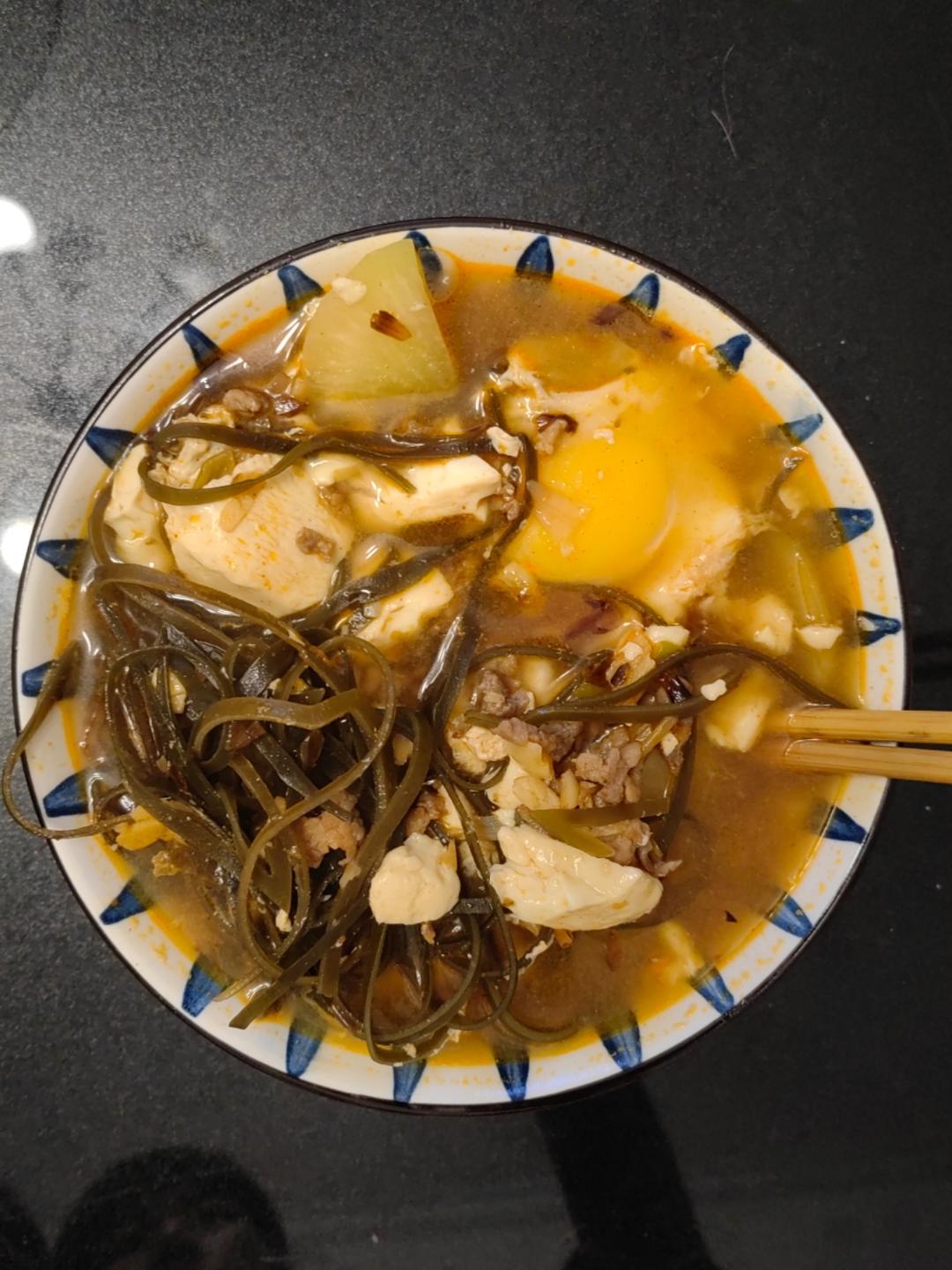 巨简单(★‿★)减脂餐 嫩豆腐汤 韩式豆腐汤 低脂高蛋白