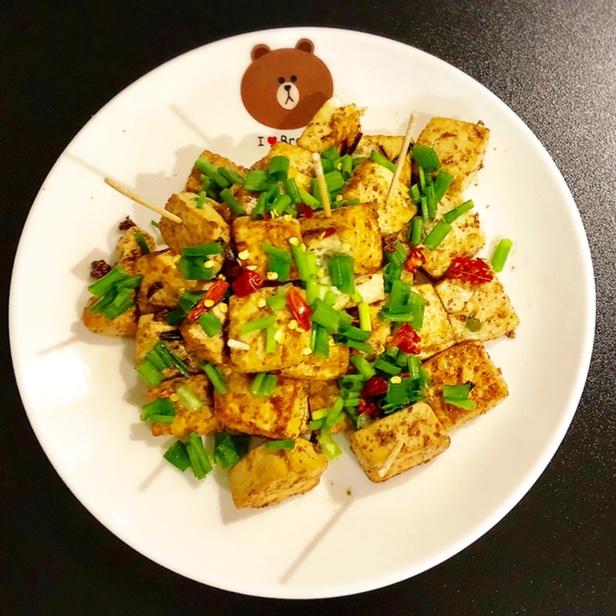 香辣铁板豆腐