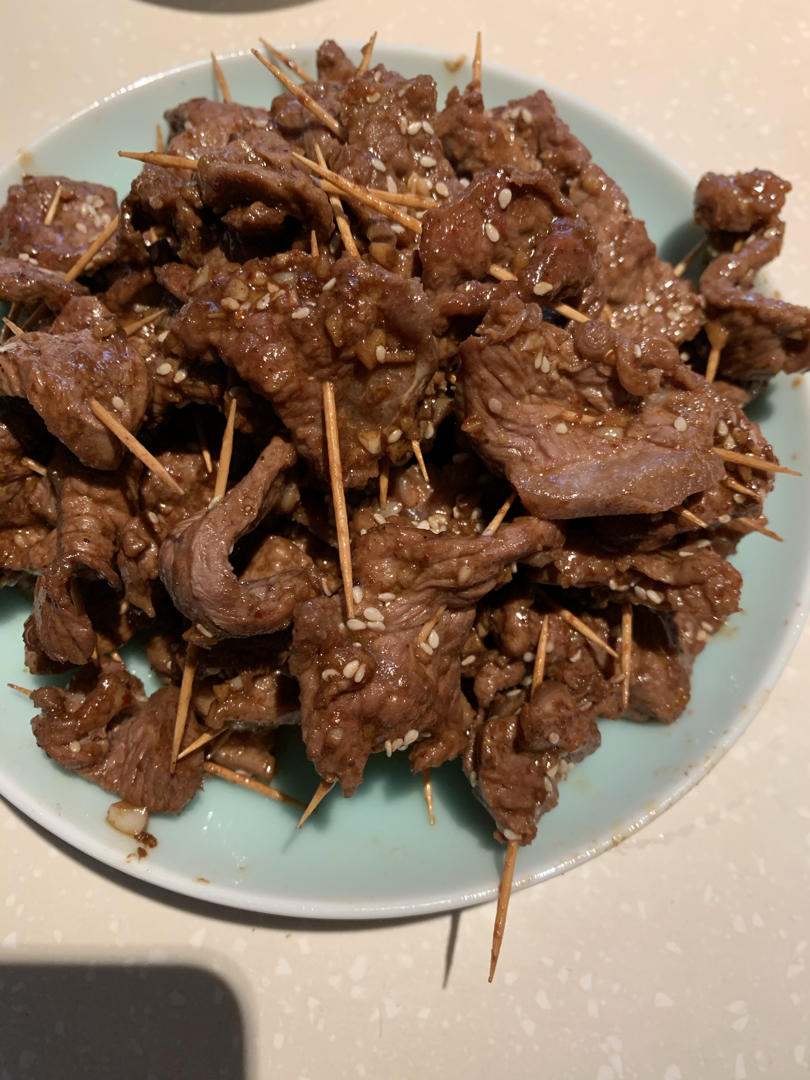 销魂孜然牙签牛肉