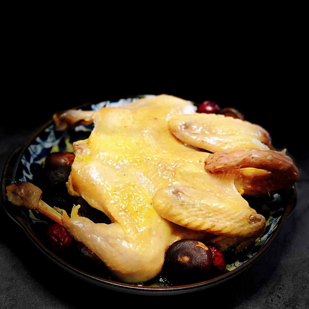 鹏妈在奔跑做的清蒸童子鸡