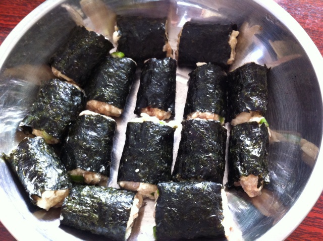 蒜香海苔肉卷