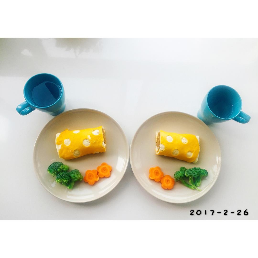 水玉波点蛋包饭