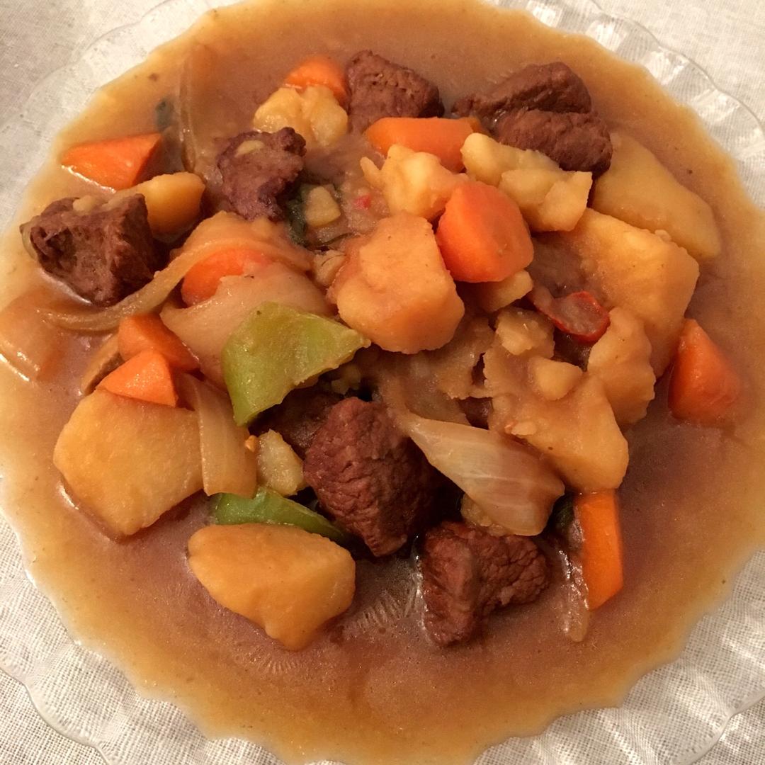 沙沙土豆胡萝卜炖牛肉