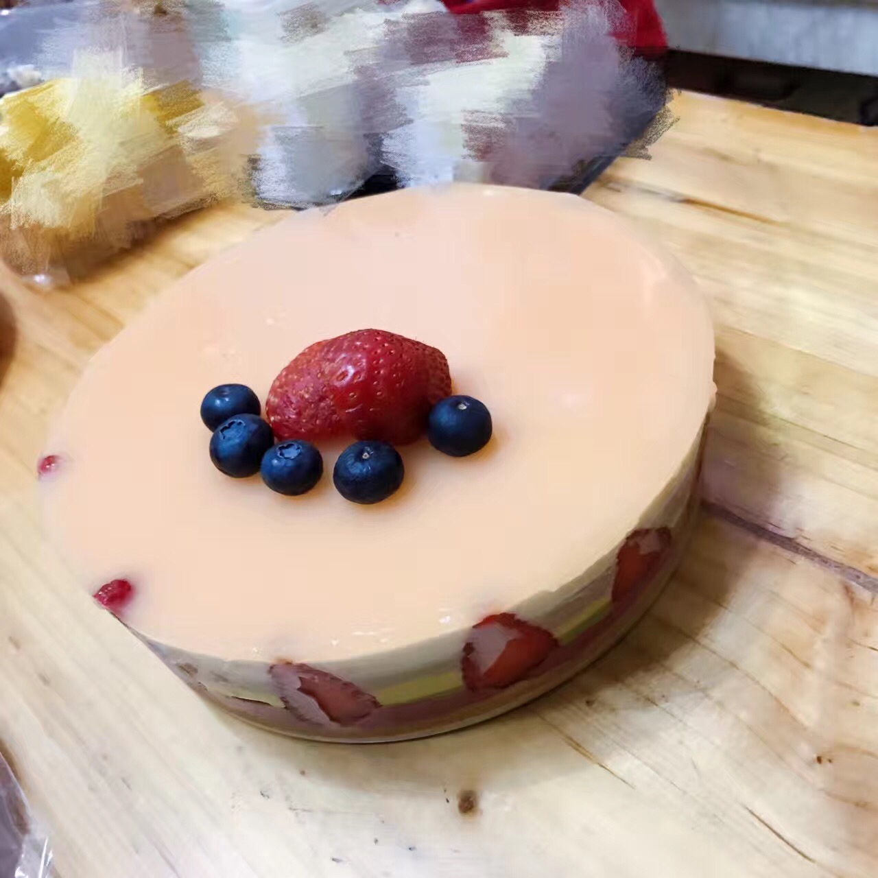 手工彩虹蛋糕