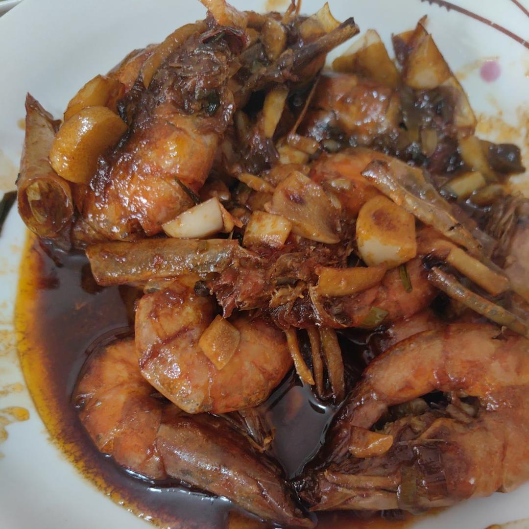 家庭版油焖大虾