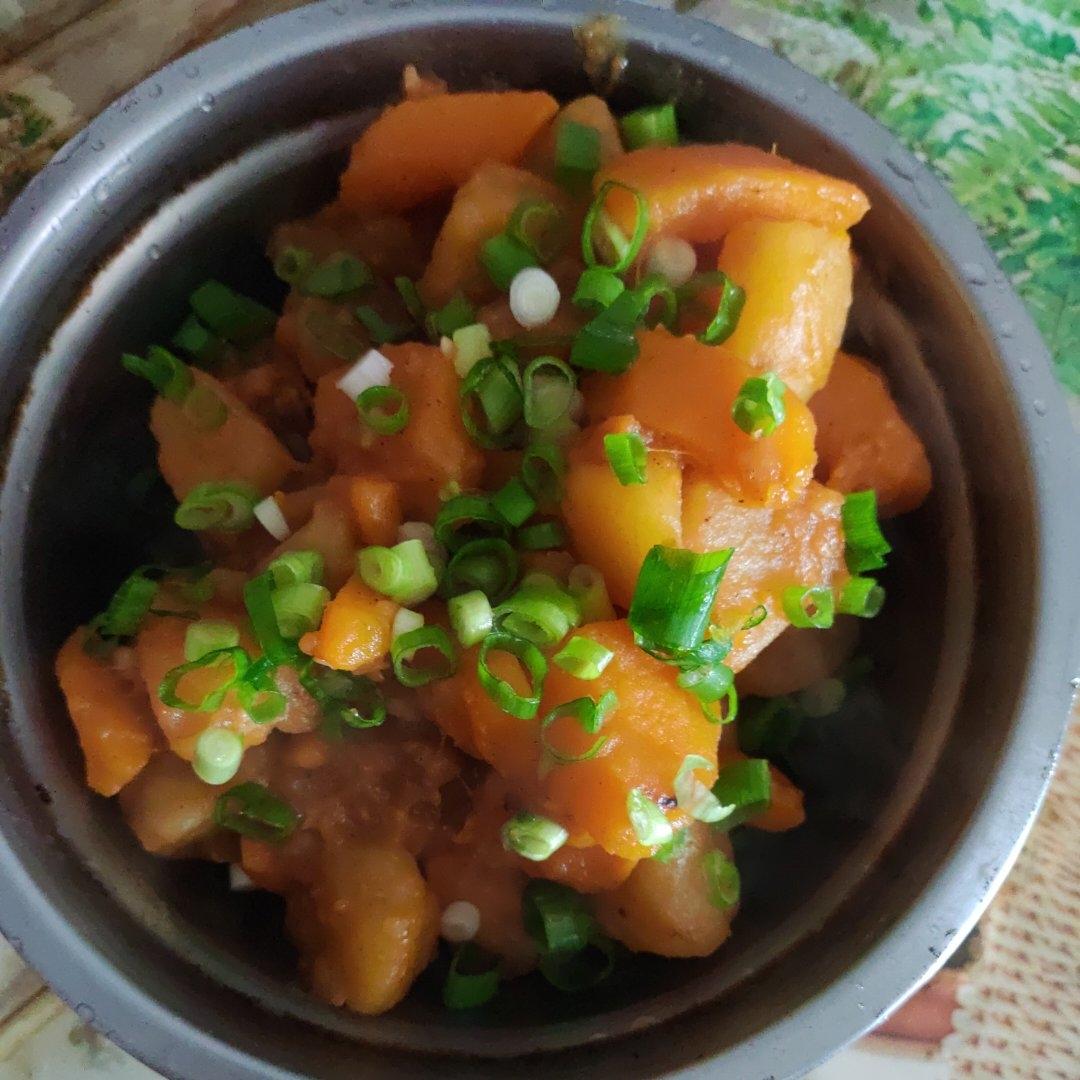 素食之南瓜炖土豆