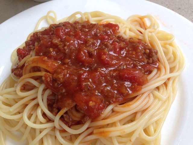 番茄肉酱意大利面