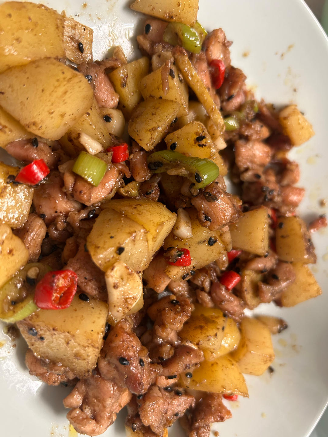减脂餐——孜然土豆鸡胸肉