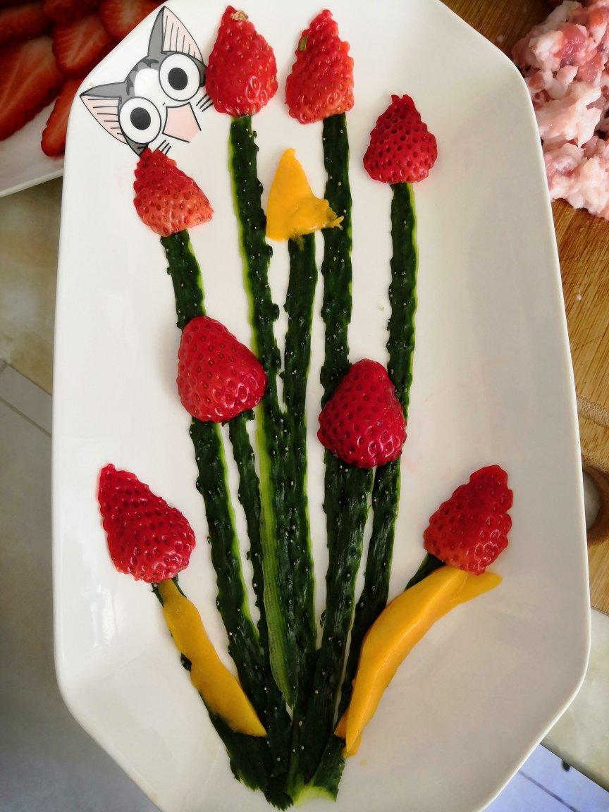 各种草莓拼盘🍓🍓创意水果拼盘持续更新