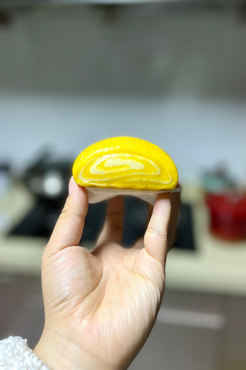 高颜值南瓜双色小馒头