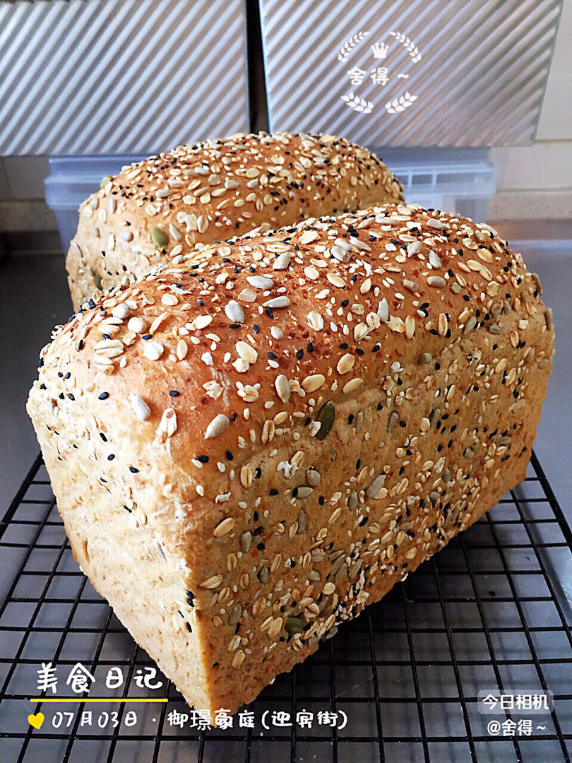 黑糖全麦杂粮吐司的全部作品