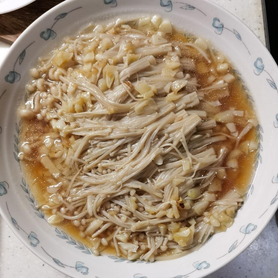 蒜蓉金针菇—健康低脂家常菜