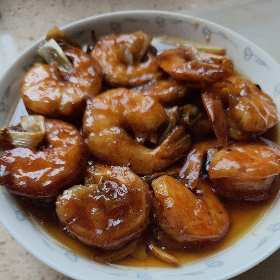吮指酸甜油焖大虾（糖醋大虾）