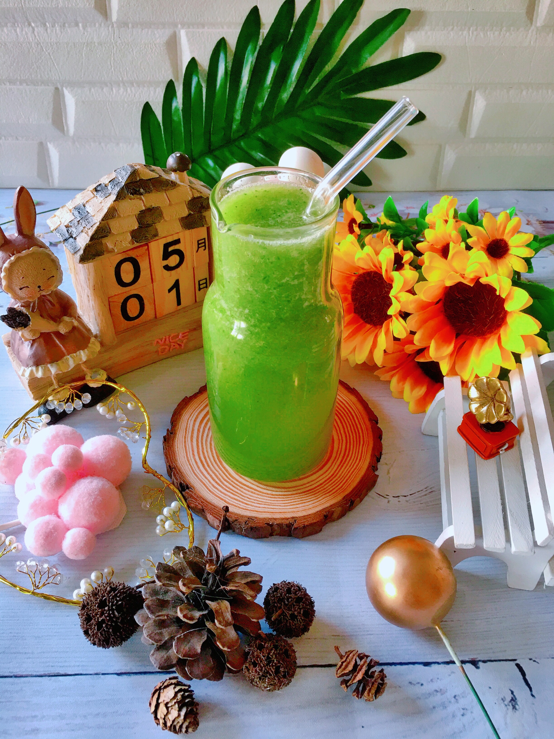 很适合夏天喝的天然饮品「芹菜黄瓜🥒汁」的做法 步骤6