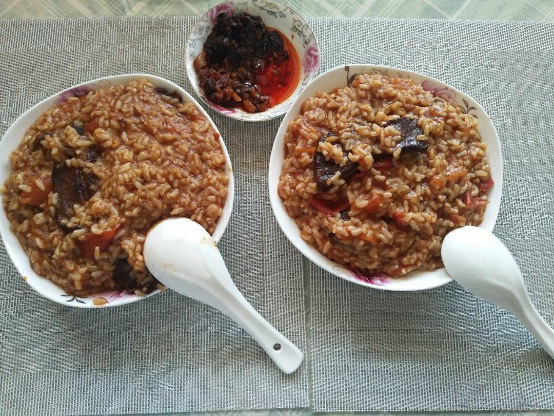 番茄牛肉烩饭