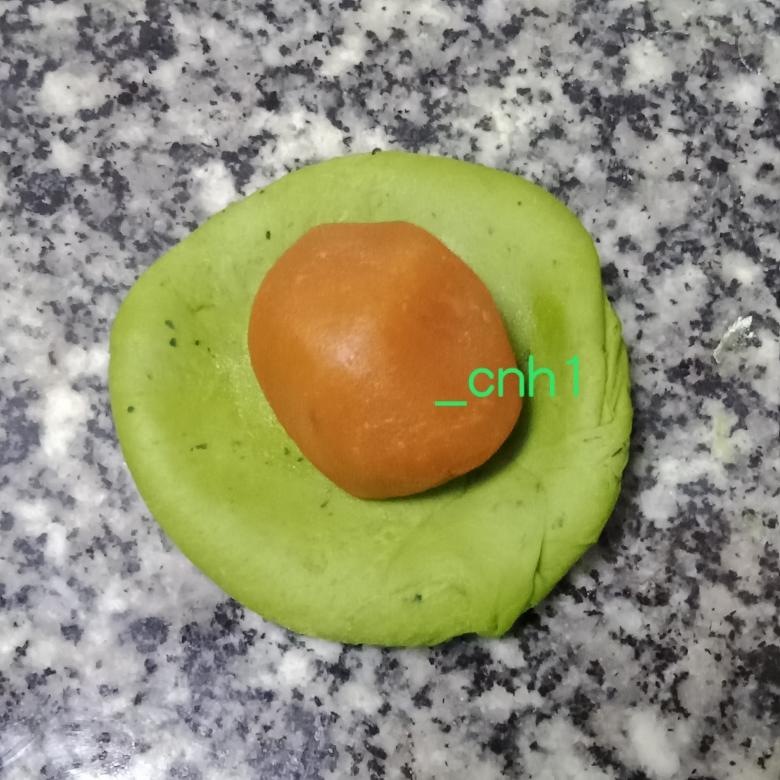 荷塘月色莲蓬馒头 *花儿馒头220的做法 步骤4