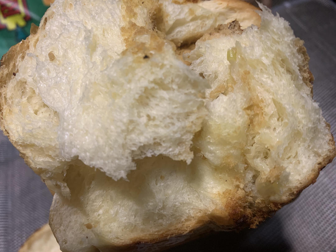 香葱肉松手撕吐司