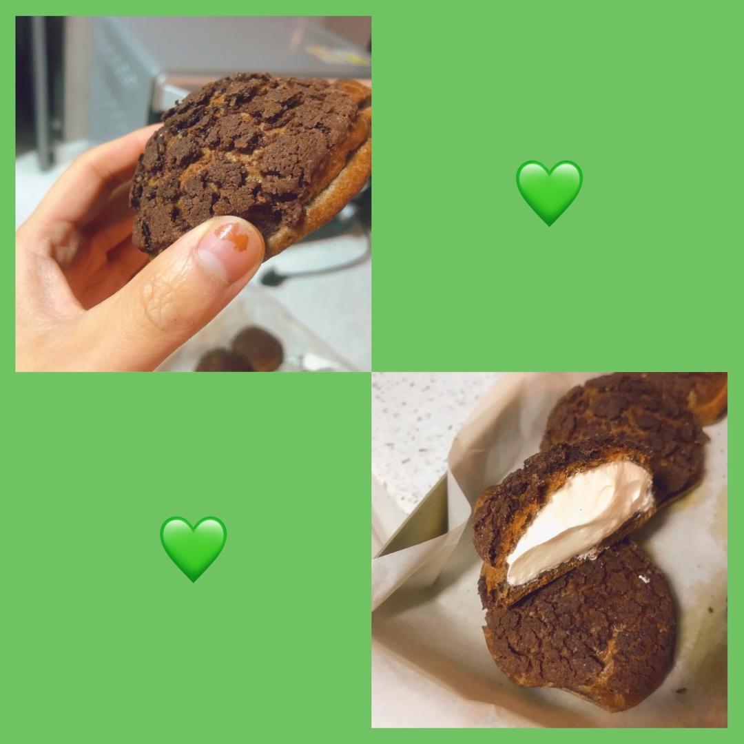 巧克力酥皮泡芙