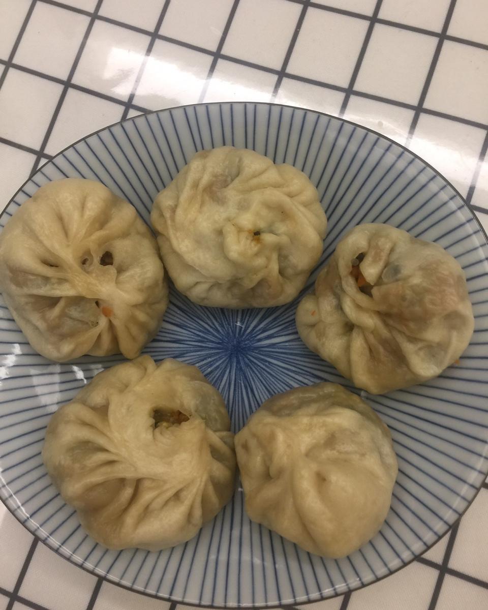 薄皮馅多的素包子（饺子皮版）