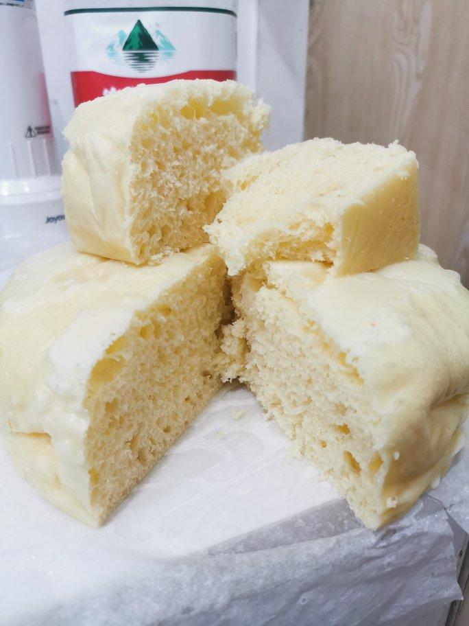 两个鸡蛋一碗面 全程手不粘面 轻松搞定小碗蒸发糕 蓬松煊软 比面包好吃
