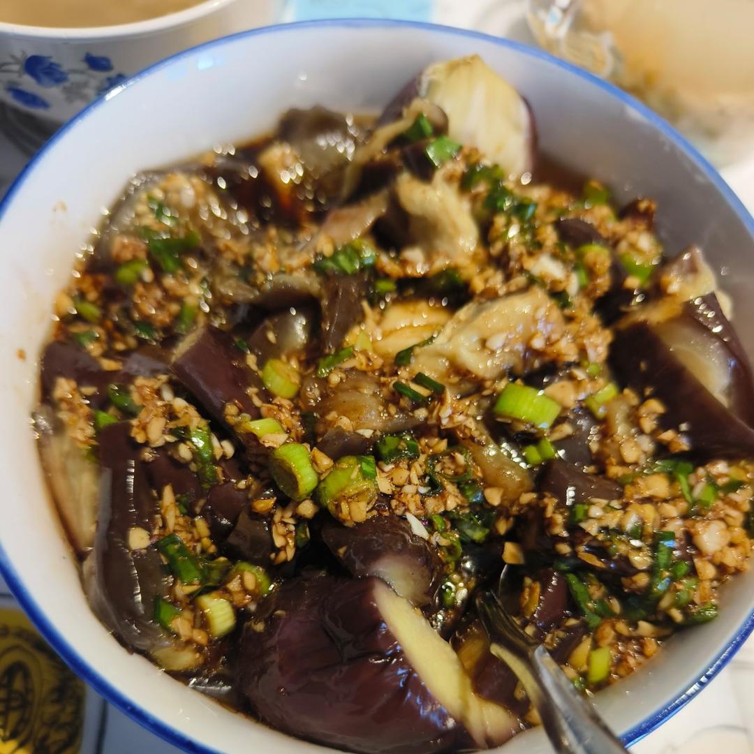 热拌蒜泥茄子
