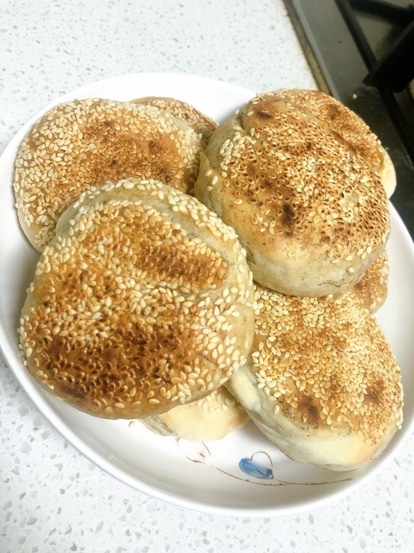 饺子占醋做的椒盐烧饼