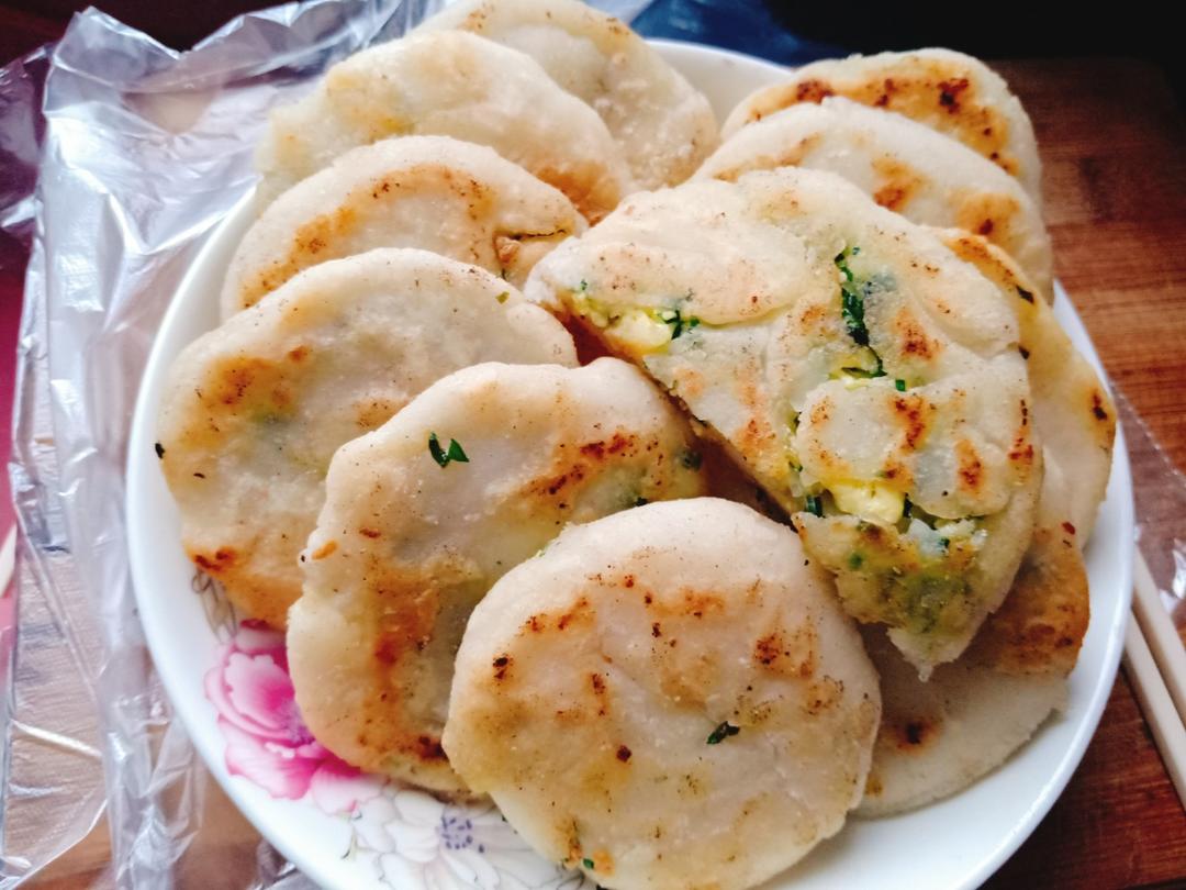 懒人版韭菜鸡蛋饼