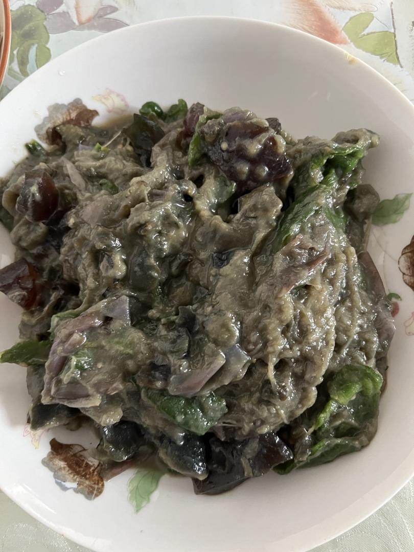 皮蛋青椒擂茄子