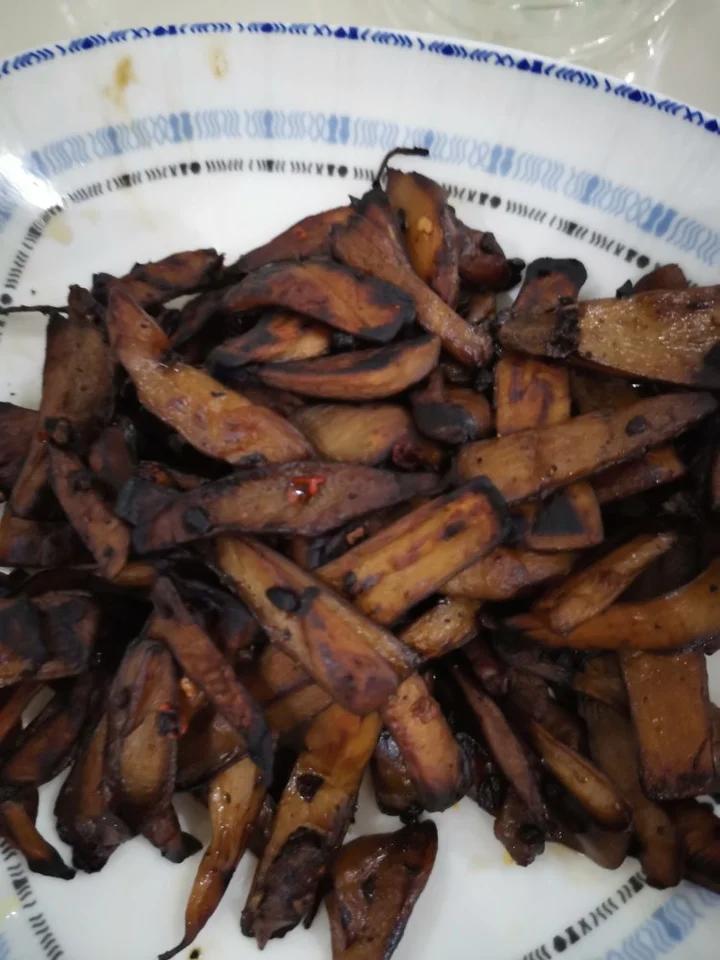 干煸手撕杏鲍菇
