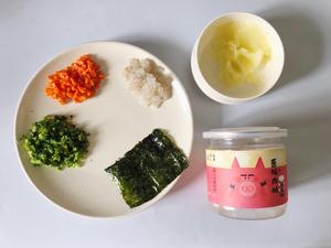 宝宝辅食·鲜虾土豆泥时蔬肉松饭团的做法 步骤2
