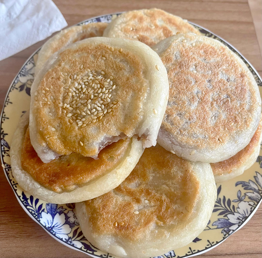 ㊙️东北糯米豆沙粘火勺 烫面法饼超级软 附虎口收拢法整形视频