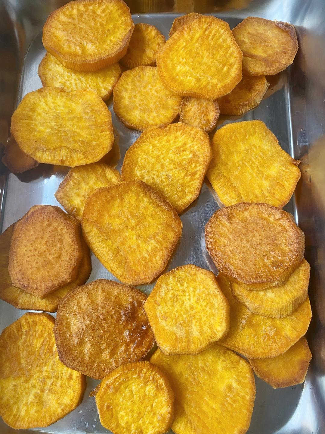 油炸脆地瓜片（无烤箱）