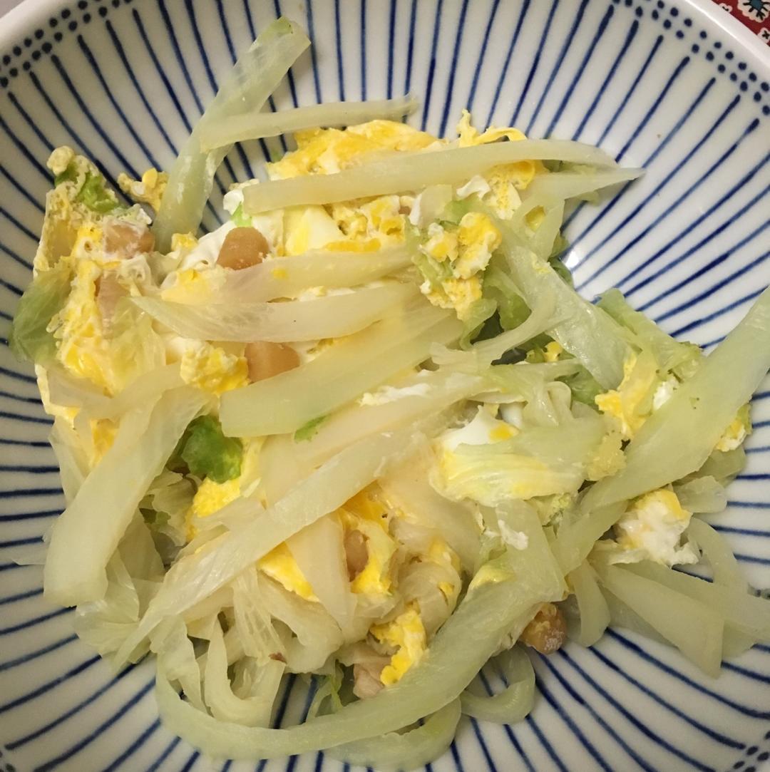 素赛螃蟹----干贝白菜滑蛋