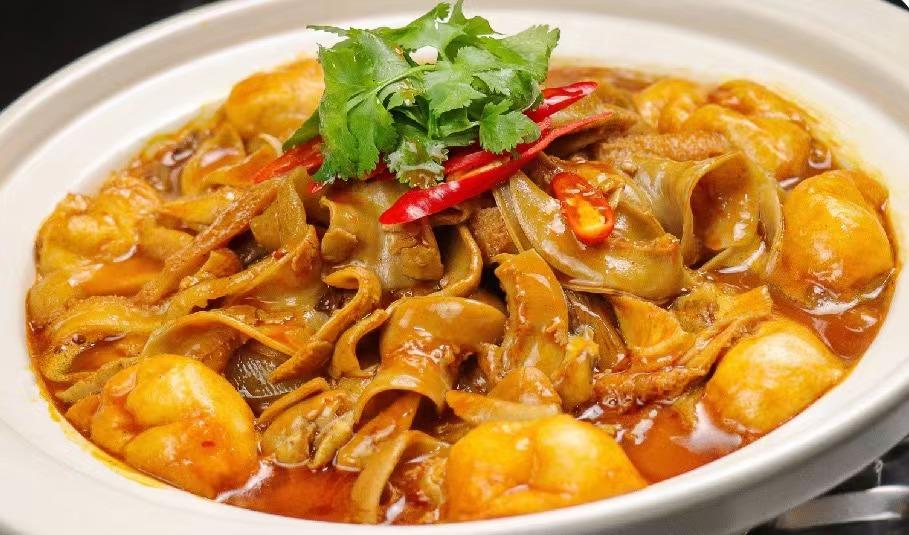 黄哈儿香辣牛杂煲(新) 标准操作流程的做法