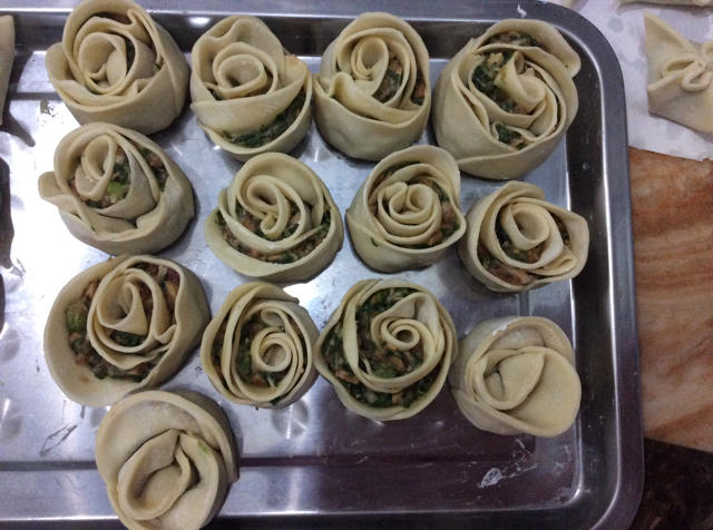 玫瑰花饺子