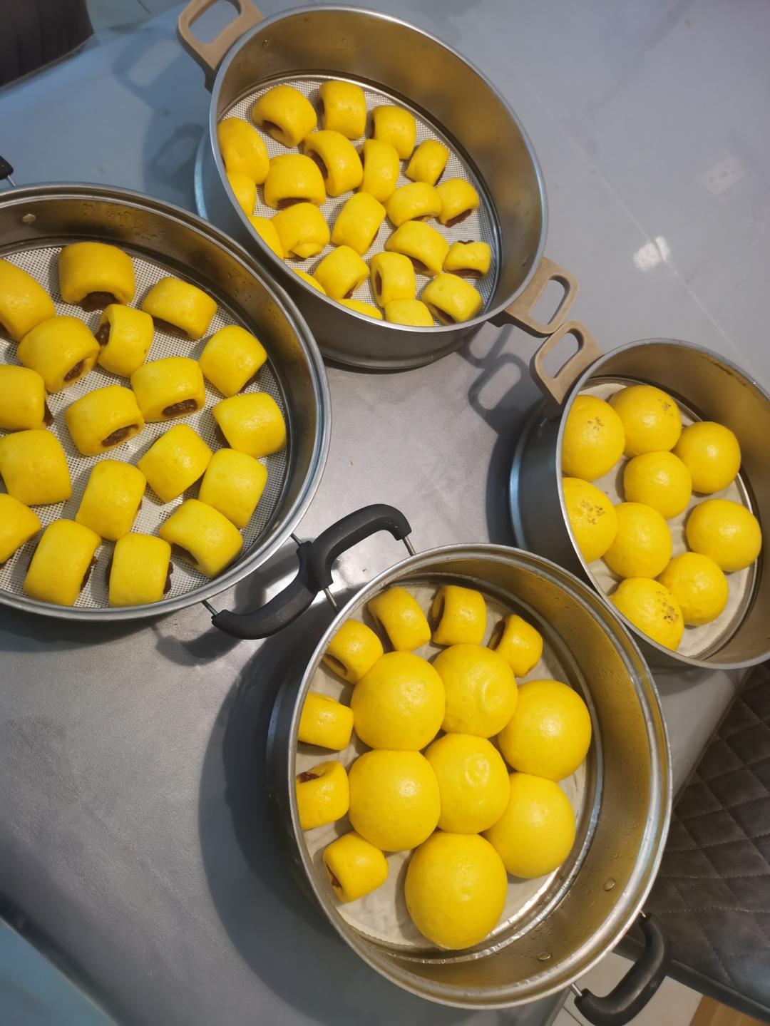 胡萝卜豆沙小馒头，还是儿时的味道❗