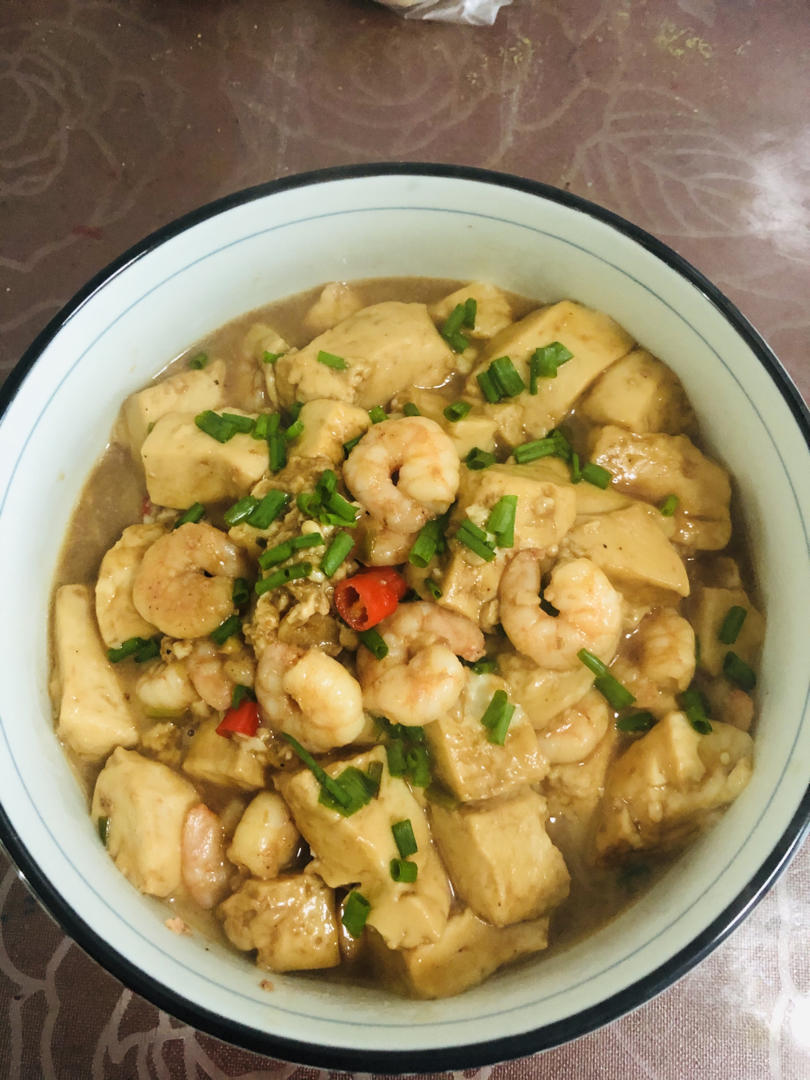 虾仁豆腐