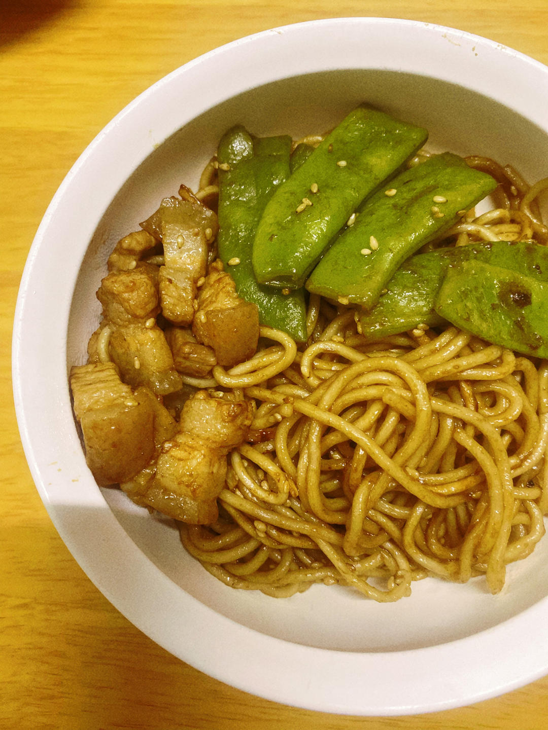 地道老北京扁豆焖面 豆角焖面 太好吃小心吃撑哦