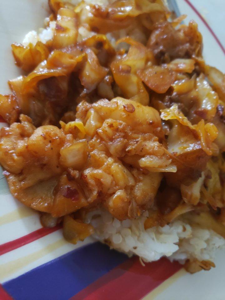 豆瓣酱炒白菜