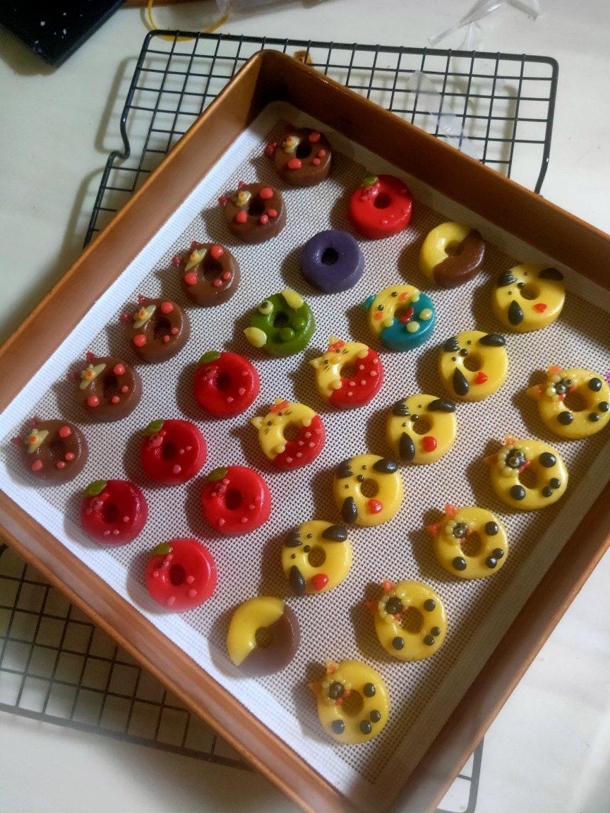 甜甜圈饼干 六一儿童节卡通饼干 手工造型饼干 黄油曲奇饼干