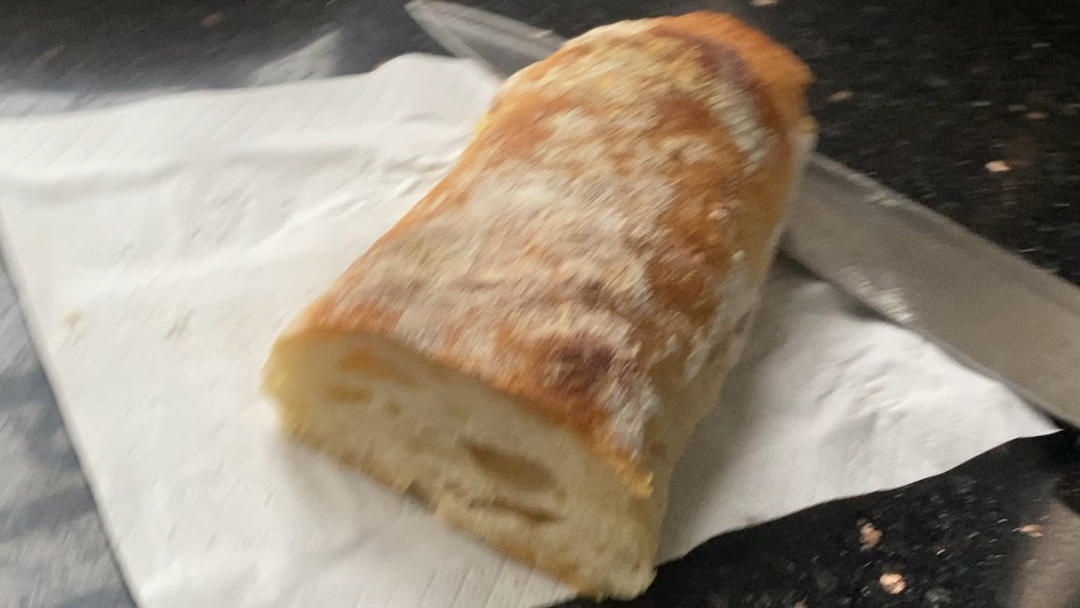 零机器免揉|徒手做出漂亮大气孔欧包|恰巴塔Ciabatta